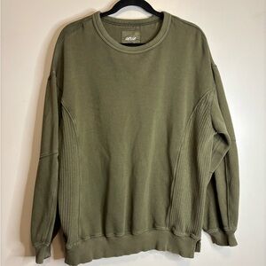 Aerie Crewneck Sweater in Olive